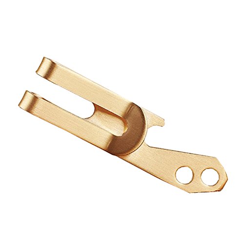 Brass Multi-Function Stainless Steel Keychain Loop Money Clip Bottle Opener EDC Gadget