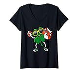 Photo Gallery donna kids st patricks day funny green shamrock video gamer boys maglietta con collo a v Photo Gallery donna kids st patricks day funny green shamrock video gamer boys maglietta con collo a v