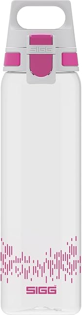 SIGG Total Clear ONE (0,75l) - Butelka na wodę, szczelna butelka na wodę bez BPA, nietłukąca sportowa kolba wykonana z tritanu