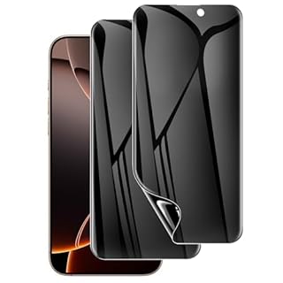 LYWHL 2 Pack for iPhone 16 Pro Max Privacy Screen Protector [Like Original Touch Sensitivity], Anti-Spy Private iPhone 16 Pro Max Film [Non-Glass], Case Friendly, Scratch-Resistant, Self-Healing