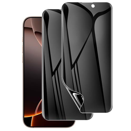 LYWHL 2 Pack for iPhone 16 Pro Max Privacy Screen Protector [Like Original Touch Sensitivity], Anti-Spy Private iPhone 16 Pro Max Film [Non-Glass], Case Friendly, Scratch-Resistant, Self-Healing