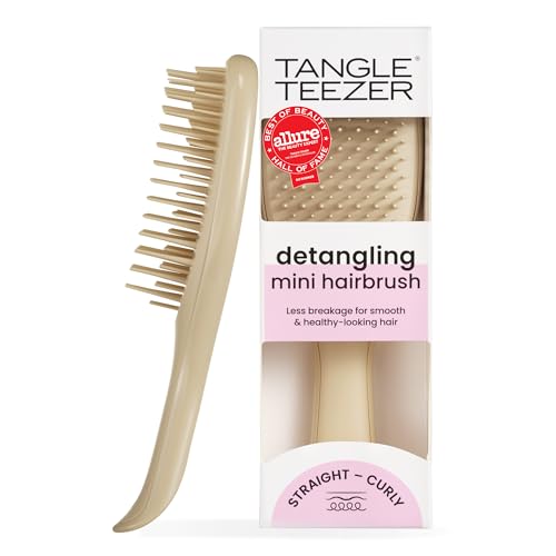 Tangle Teezer Ultimate Detangler Mini Hair Brush, Oat Cream