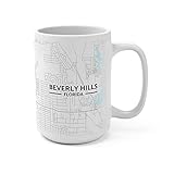 Hometown Bias Beverly Hills, Florida FL Map Mug (15 oz)