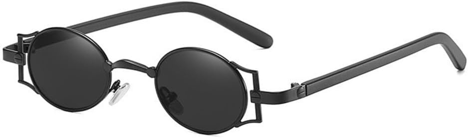 Small Round Steam Punk Sunglasses Men Vintage Alloy Frame Circle Glasses for Women Street Eyeglasses UV400
