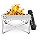 Campfire Defender Protect Preserve Pop-Up Fire Pit - Portable 24"x24" 8lbs. Never Rust Fire Pit - Burns with 80% Less Smoke - Heat Shield Optional for Leave No Trace Fires (Pop-Up Pit)