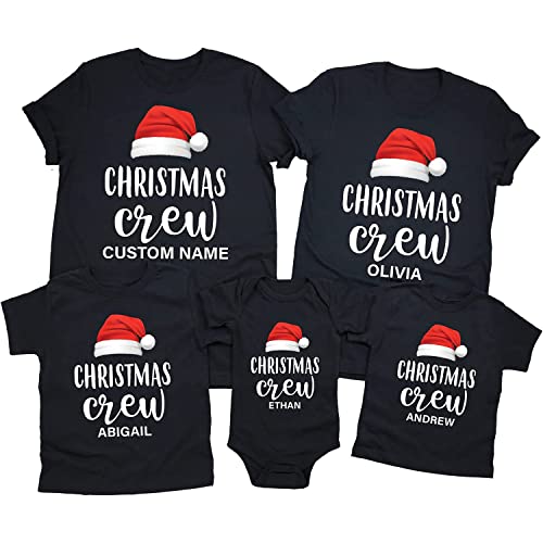 Family Matching Christmas Squad Shirts, Family Matching Christmas Pajamas and Shirts Santa Crew, Cousins Crew T-Shirt