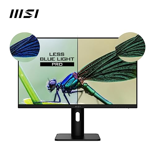 Image of MSI PRO MP273A 27 Inch Full HD Office Monitor 1920x1080 IPS Panel, 100 Hz, Eye-Friendly Screen, VESA Mountable, Built-in Speakers, Display Kit Support, Tilt-Adjustable HDMI 1.4, DP 1.2a, D-Sub(VGA)