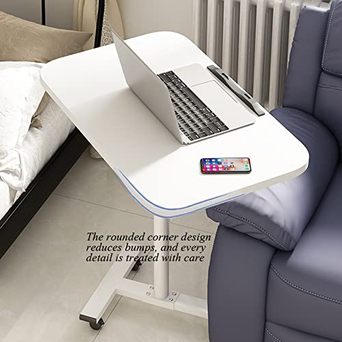 Table de lit réglable pour manger et travailler bureau rose pliable