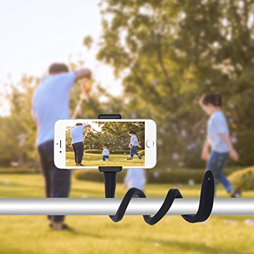 Camkix Flexible Smartphone Holder Stand - Wrap Around - 2X Phone Clip, 1X Action Camera Mount Compatible With Iphones, Android, Gopro, Arlo Baby Monitor - Home, Travel, Sports - Filming, Photography #TOP4