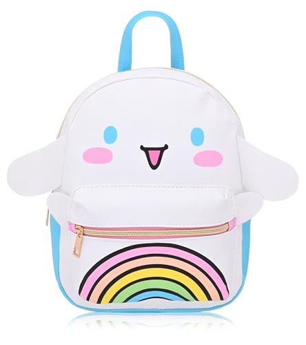 Fast Forward Sanrio Hello Kitty and Friends Cinnamoroll Backpack for Women, Men, Unisex | Cute PU Leather 10" Mini Backpack Purse | Cinnamoroll Bag & Accessories