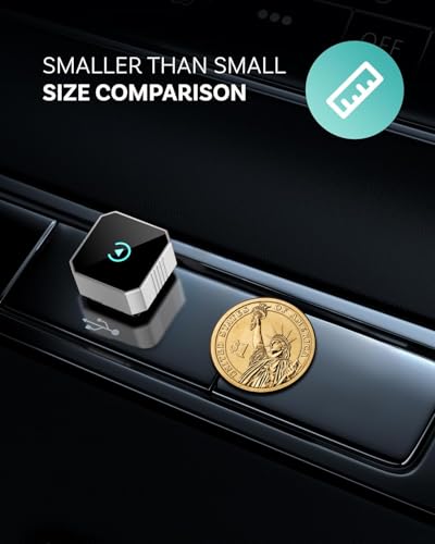 Image of 2026 Wireless CarPlay Adapter for iPhone ＆ Android Auto Mini Wired to Wireless Apple Car Play Adapter Plug & Play Compatible for iPhone iOS 10+ Android 11+ with After 2016 Cars