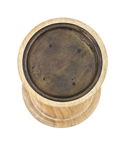 Imax Mason Natural Wash Wood Candleholders - Set Of 5 Vintage Candle Stands - Home Decor Accessory #TOP4