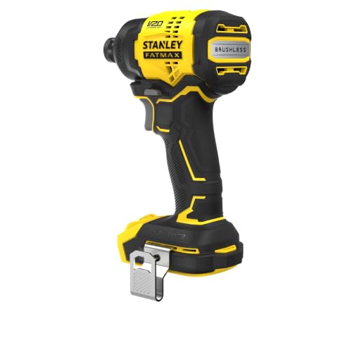 Image of STANLEY FATMAX SBI811-B1 20V MAX CORDLESS Brushless 1 /4 Inch Hex Impact Driver | 2900 RPM Variable Speed | 180 Nm High Torque Heavy Duty Power Fastener - BARE TOOL (Battery & Charger NOT Included)