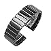 Produktbild SSXPNJALQ Keramik-Uhrenarmband für Samsung Galaxy Gear S3 Galaxy 46 mm 42 mm Active Watch Band S2 20 mm 22 mm Uhrenarmband Armband (Bandfarbe: Schwarz, Bandbreite: 20 mm)