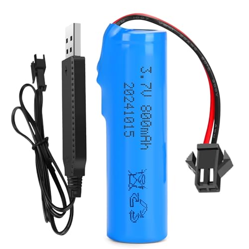 3.7V 800mAh Li-ion Rechargeable Battery for RC Cars, Boats, Trucks, Remote Control Toys
