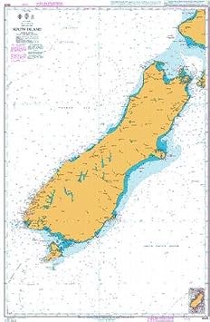 UKHO BA Chart 4648 South Pacific Ocean, New Zealand, South Island
