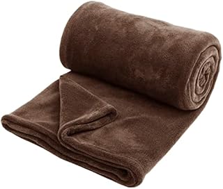 Hafaa Fleece Blanket Sofa Bed Throw Blanket | Fluffy and Warm Throws for Sofas Large (Purple, Throw/Single)