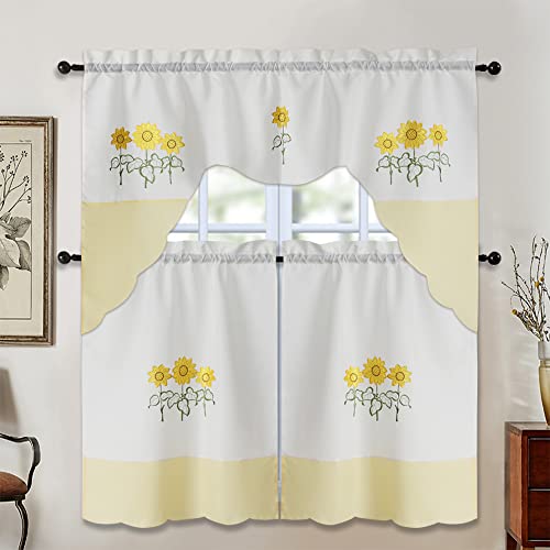 image for All American Collection Modern Contemporary 3pc Embroidered Home Kitch