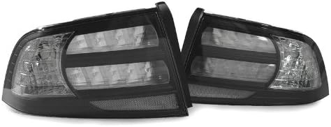 DEPO 2004-2008 Acura TL / Type-S Black / Clear Tail light Cover Set