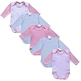 Baby Langarmbody im 5er Vorteilspack - für Mädchen und Jungs