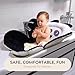 PandaEar Baby Bath Pad for Infant Newborn | Bath Seat Soft Panda Cushion Mat for Sink Bathtub Essentials Shower Gift (Black)
