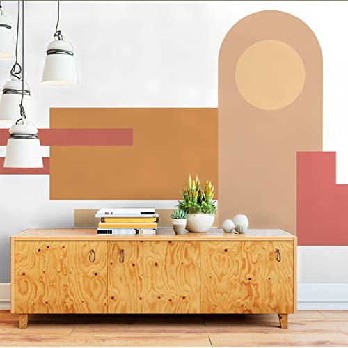 Ambiance Sticker Vliestapete Riesenfresken Vorgekleistert -Palazzo Astratto mit Bogen und Leiter - Dekoratives Etikett | H210 x L90 cm