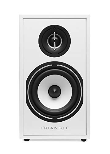 Image of triangle - BOREA BR02 Hi-Fi Bookshelf Speakers - Power handling 80W - Output 89 dB /W /m - Versatile Music and Home Cinema - 176 x 310 x 274 mm - White (Pair) | Pair of Triangle Borea BR02 2-Way Bookshelf Speakers, 80 W, 89 Db Sensitivity, 176x310x274 Mm