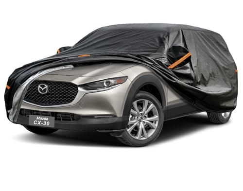 Image of GUNHYI 7 Layer SUV Car Cover Custom Fit Mazda CX-30 (2019-2025) Waterproof All Weather, Heavy Duty Outdoor Snow Sun Rain Uv Protection (Ships from US Warehouse, Delivery 3-8 Days)