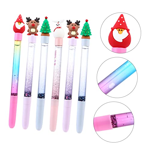 6 bolígrafos de gel con tinta marrón variedad de colores miniatura 6