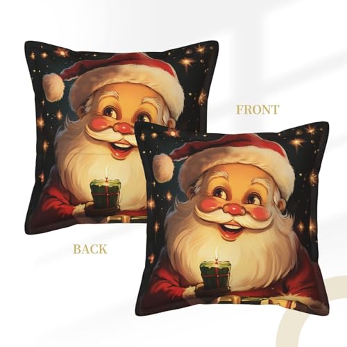 Housse de coussin Joyeux Noël lot de 2 pour décoration de lit - 8