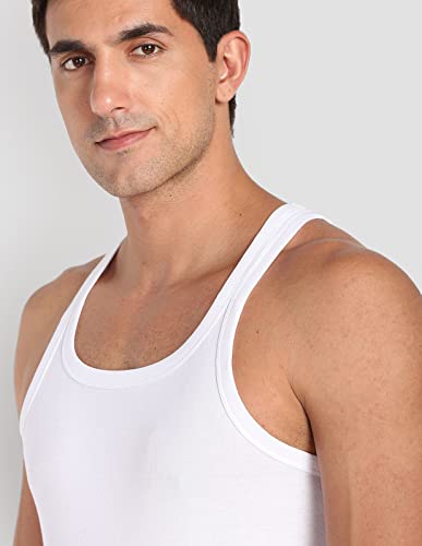 Image of U.S. Polo ASSN. Men's EV006 Pure Cotton Ribbed Vest - Pack of 1