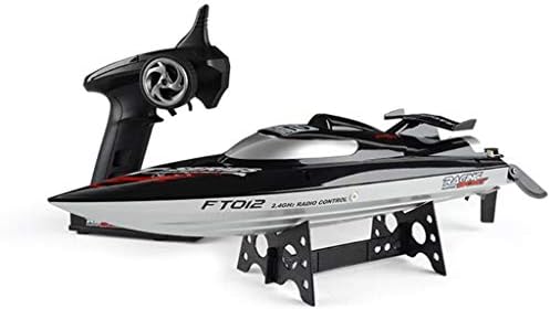 EAPTS Feilun FT012 2.4G RC Boat 45km/h High Speed Racing Boat Speedboat Ship with Brushless Motor Water Cooling System Flipped RTR
