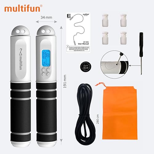 Multifun SM01 Jump Rope, Multifun Speed Skipping Rope With Calorie Counter thumb #5