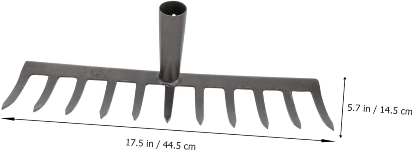 BESPORTBLE Lawn Dethatcher Rake Weeding Rake Gardening Agriculture Iron Garden Tool
