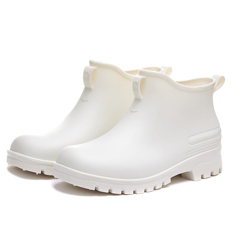 MGGMOKAY Women's Short Rain Boots Non-slip Wear-Resistant Short Boots Outdoor Work Garden Boots Fashionable Waterproof Ankle Rain Boots2