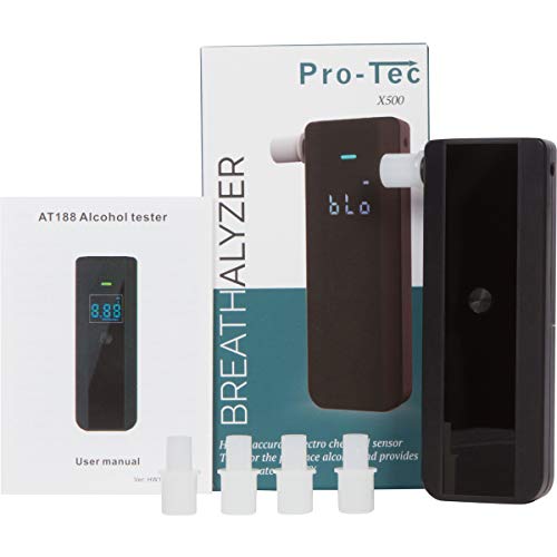 Pro-Tec X500 Professional Breathalyzer, Portable Breath Alcohol Tester