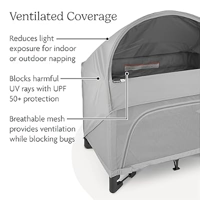 UPPAbaby Remi Canopy - Sun + Bug Protection - Ventilated Cover for Indoor or Outdoor Use - Folds Compactly for Travel