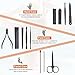 Tumkun Nail Kit, Manicure Kit, Nail Care Kit for Men, Manicure Pedicure Set, Nail Clippers Toenail Clippers Kit, Professional Manicure Kit Pedicure Kit, Leather Color Travel Case, Set of 12.