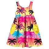 Kimoda Toddler Summer Dress 2-3 Years Cute Pockets Dress for Little Girls 2T 3T Vacation Hawaii Beach Casual Sundress