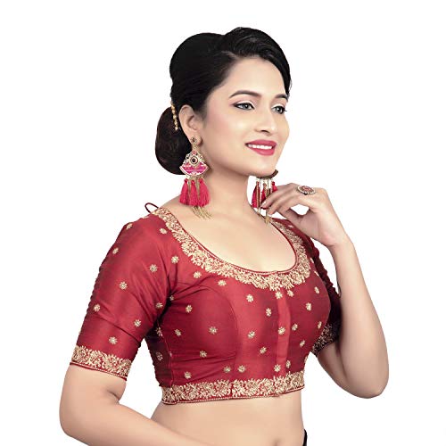 Image of Biyu Being With You Women's Art Silk Saree Blouse