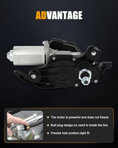 Image of ROADFAR Rear Windshield Wiper Motor Fit for Mazda for Tribute 2008-2011 | For Ford For Escape 2008-2012|For Mercury For Mariner 2008-2011|Replace 8L8Z-17508-D|WM-693|ZZC067450R00|8 Pins