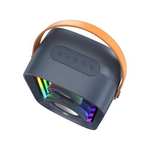 Image of Speck Speaker Gemtones Infinity Speaker Mid- Dark Grey /Chrome /Tan