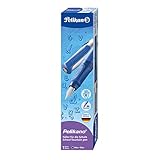 Pelikan Pelikano Fountain Pen, Medium Nib, Blue, Boxed, 1 Each (802901)