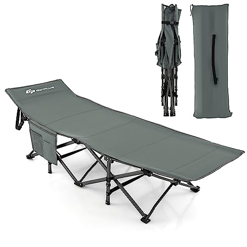 GIANTEX キャンプコット 折りたたみ 収納バッグ付き