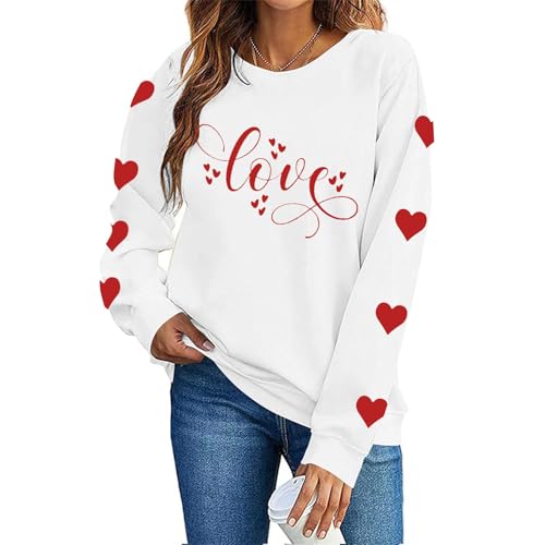 RRMuAzgs Valentines Outfits for Women Plus Size Valentines Sweatshirts for