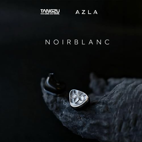 Image of TANGZU x AZLA Noir Blanc in Ear Monitors, 1DD + 3BA Hybrid Drivers Earphone, HiFi Wired Gaming IEM Earbuds with 3.5mm & 4.4mm Modular Detachable Changeable Cable Plug for Musician Audiophile Gamer