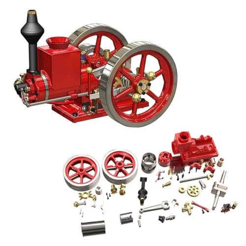 Moteur Hit-and-Miss Brickaro HM-01 : modèle miniature horizontal 4 temps à monter