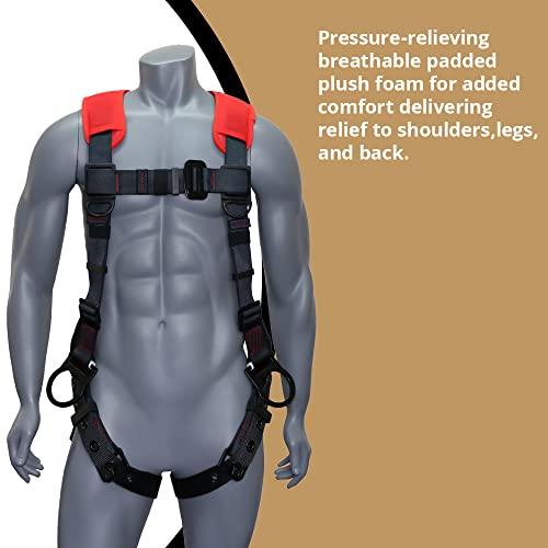 Image of AFP Demon Fall Protection Comfortable Safety Harness (OSHA /ANSI PPE)