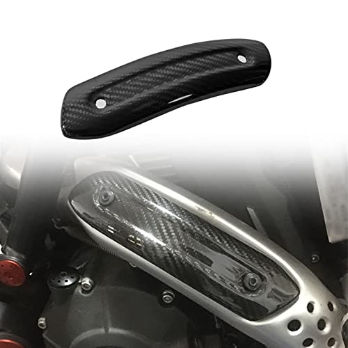 Couverture d'échappement carbone anti-brûlure pour préserver votre moto Ducati Scrambler