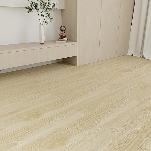 Mysflosy Peel And Stick Floor Tiles, Self-Adhesive Luxury Vinyl Flooring Plank,6X36Inch 36Pack 54 Sq.ft, Waterproof Diy Deep Wood Grain Planks Easy To Install For Kitchen, Living Room, Light Brown #TOP1